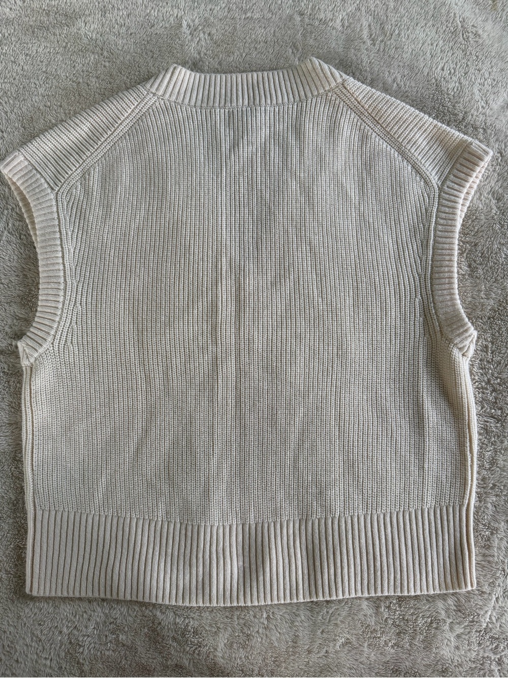 BANANA REPUBLIC Oversized Washable Merino Wool Sweater Vest sz M - Picture 9 of 10